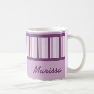 Staubiger malvenfarbener Deko-personalisierte Kaffeetasse