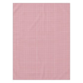 Staubiger Rosen-Rosa-Fensterscheiben-Karo kariert Tischdecke (Vorderseite)