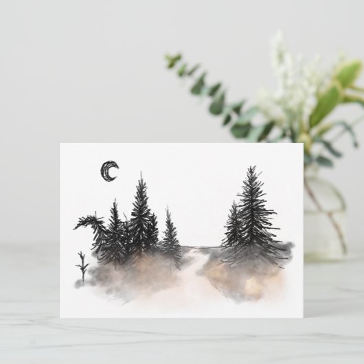 staubiger Wald Einladung (Stehend Vorderseite)