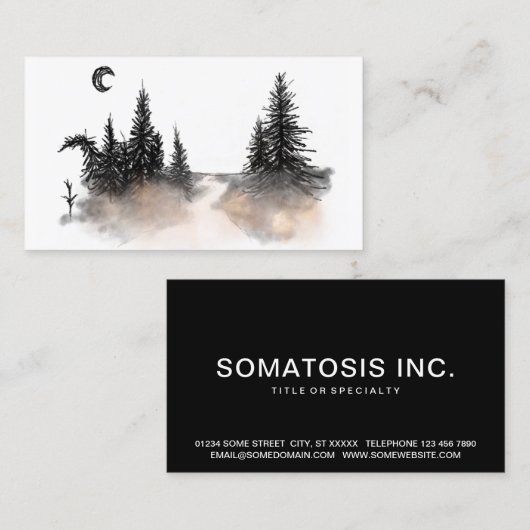 staubiger Wald Visitenkarte (Vorne/Hinten)