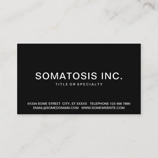 staubiger Wald Visitenkarte (Rückseite)