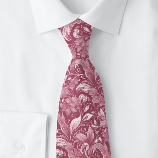 Staubiger Wein Botanischer Batik Krawatte