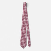 Staubiger Wein Floral Batik Krawatte (Vorderseite)