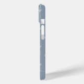 Staubiges blaues Boho Fletched Muster Case-Mate iPhone Hülle (Rückseite / Links)