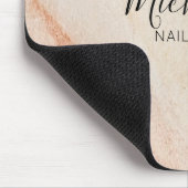 Staubiges braunes Puder Chic Mousepad (Ecke)
