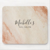 Staubiges braunes Puder Chic Mousepad (Vorne)