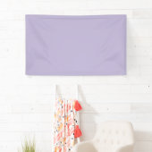 Staubiges Lavendel Einheitsfarbe Banner (Insitu)