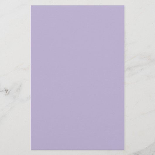 Staubiges Lavendel Einheitsfarbe Briefpapier (Vorderseite)