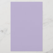 Staubiges Lavendel Einheitsfarbe Briefpapier (Rückseite)