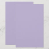 Staubiges Lavendel Einheitsfarbe Briefpapier (Vorne/Hinten)