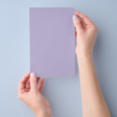 Staubiges Lavendel Einheitsfarbe Flyer (Handgriff)