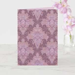 Staubiges Lavendel-Rosa-Mauve-Flieder-Elegantes Da Karte