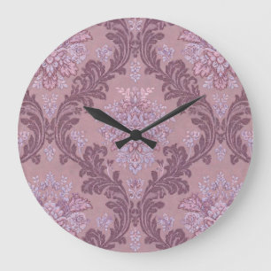 Staubiges Lavendel-Rosa-Mauve-Lila-elegantes Damas Große Wanduhr