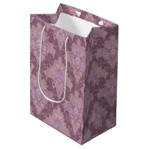 Staubiges Lavendel-Rosa-Mauve-Lila-elegantes Damas Mittlere Geschenktüte