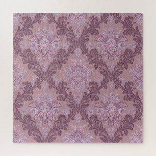 Staubiges Lavendel-Rosa-Mauve-Lila-elegantes Damas Puzzle