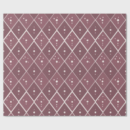 Staubiges Mauve-Diamant Modern Skandinavisch Geschenkpapier