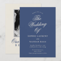 Staubiges Navy-Old-Money-Foto-Winterhochzeit