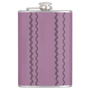 Staubiges Rosa-Duo-Vinyl-umwickelte-Flasche Flachmann