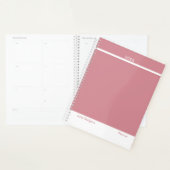 Staubiges Rosa Modernes Layout Groß Planer (Anzeige)