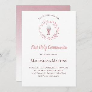 Staubkranz in Rosa Einladung