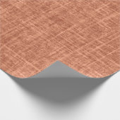 Stauborange Leinen Geschenkpapier (Ecke)