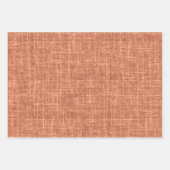 Stauborange Leinen Geschenkpapier Set (Vorderseite 3)