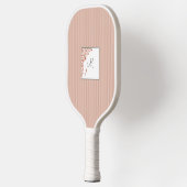 Staubpfirsichstreifen Terracotta Butterfly Monogra Pickleball Schläger (Links)