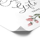 Staubrosa Blumenkarten & Geschenke Schild (Ecke)