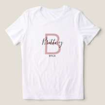 Staubrosa Braut-Monogramm