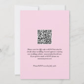 Staubrosa Et-Zeichen QR-Code Hochzeit Einladung (Rückseite)