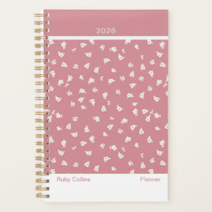 Staubrosa femininer minimalistischer Blumenplaner Planer