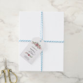 Staubrosa Florale Hochzeitsdusche Geschenkanhänger (Mit Garn)
