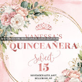 Staubrosa Florale Sweet 15-Feier Serviette