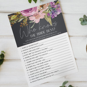 Staubrosa Florales Spiel Wer kennt die Braut am be Flyer
