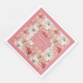 Staubrosa Gold Blumen Servietten Trendiger Benutze (Ecke)