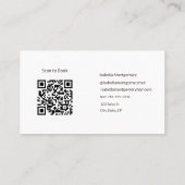 Staubrosa Haarstylist QR-Code Geschäft Visitenkarte (Rückseite)