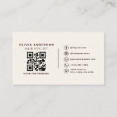 Staubrosa Haarstylist QR-Code Visitenkarte (Rückseite)