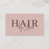 Staubrosa Haarstylist QR-Code Visitenkarte (Vorderseite)