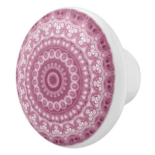Staubrosa-Mandala-Musterdesign Keramikknauf