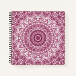 Staubrosa-Mandala-Musterdesign Notizblock