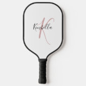 Staubrosa Monogramm Pickleball Schläger (Rückseite)