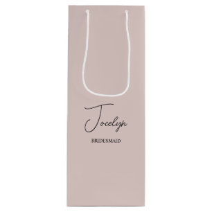 Staubrosa personalisiertes Hochzeitsgeschenk Geschenktüte Für Weinflaschen