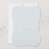 Staubrosa Rose Hellblaue Hochzeit Einladung (Rückseite)