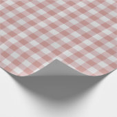 Staubrosa Rustikal Gingham Geschenkpapier (Ecke)