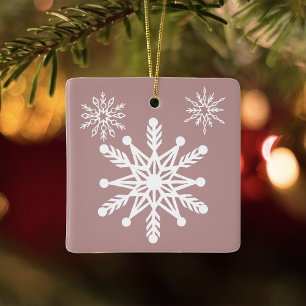 Staubrosa Schneeglöckchen Elegantes Winterfest Keramikornament
