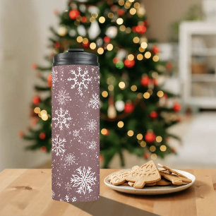 Staubrosa Schneeglöckchen Elegantes Winterfest Thermosbecher