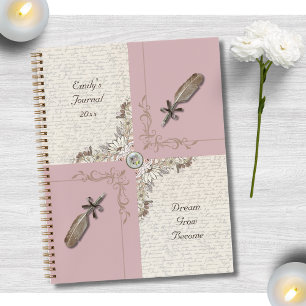 Staubrosa Tagebuch Cottagecore-Stil Notizblock