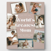 Staubrosa Weltbeste Mama 7 Foto-Collage Fotoplatte (Vorderseite)