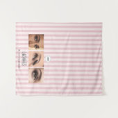 Staubrosa Wimpern Studio Foto Collage Messe Wandteppich (Vorderseite (Horizontal))