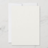 Staubrosafarbene Rosenhochzeit Einladung (Rückseite)